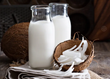 لبن وزيت جوز الهند