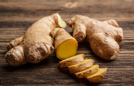 معالجة ريزومات الزنجبيل