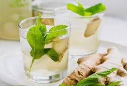 مشروب صودا الجنزبيل والنعناع